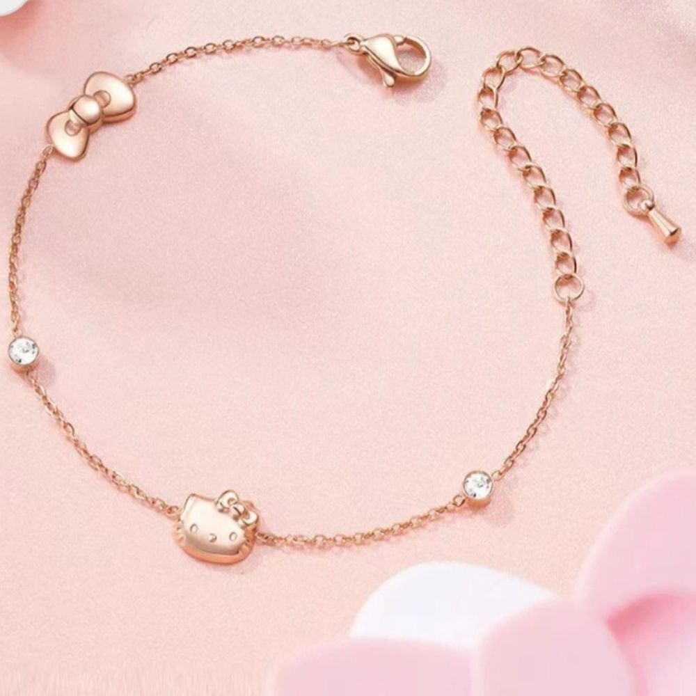 Brand New Hello Kitty Rose Gold Bracelet